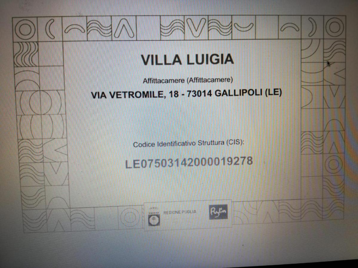 Villa Luigia Luxury Relais Gallipoli Buitenkant foto